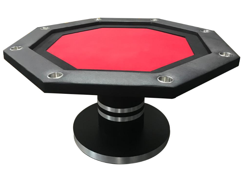 Order Red Felt Octagonal Poker Online At Discounted Price