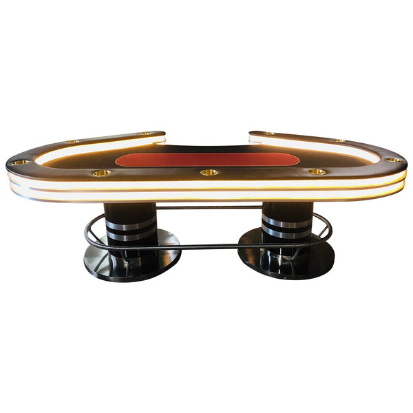 High Roller Series Poker Table- LED LUXURY