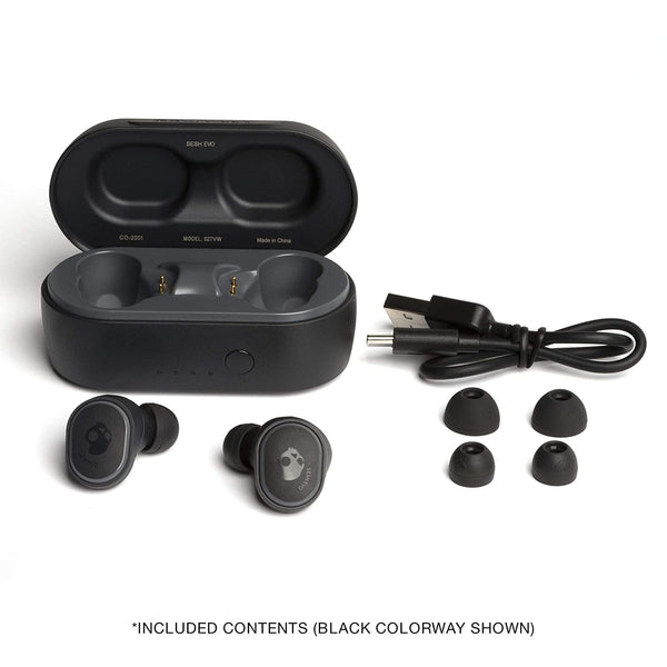 Skullcandy Sesh Evo Earbuds- Truly Wireless with Mic, Grey