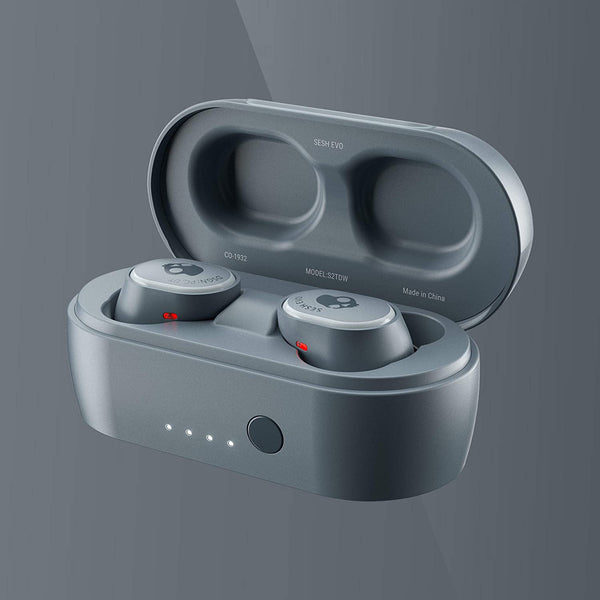 Skullcandy Sesh Evo Earbuds- Truly Wireless with Mic, Grey