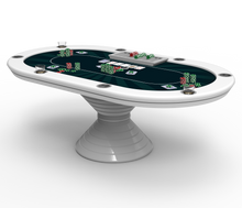  Italian Serene Poker Table- Oval Shape, Luxury