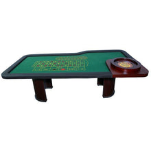  Roulette Table with 20Inch Wheel and Wooden Legs - casino-kart