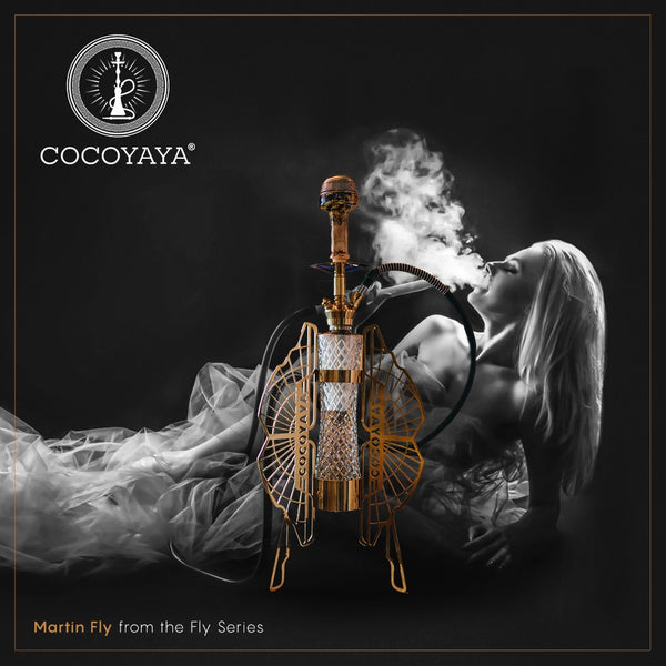 Cocoyaya Hookah Fly Series- Martin Design, 26 Inches, Gold