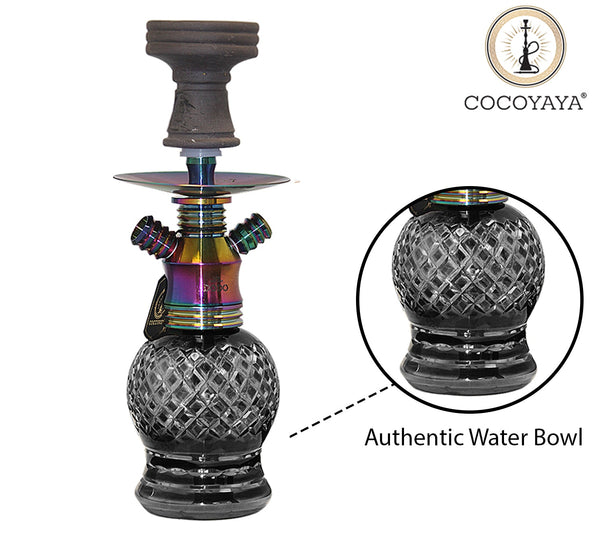 Cocoyaya Hookah Prince Series- Dodo Design, 14 Inches, Rainbow