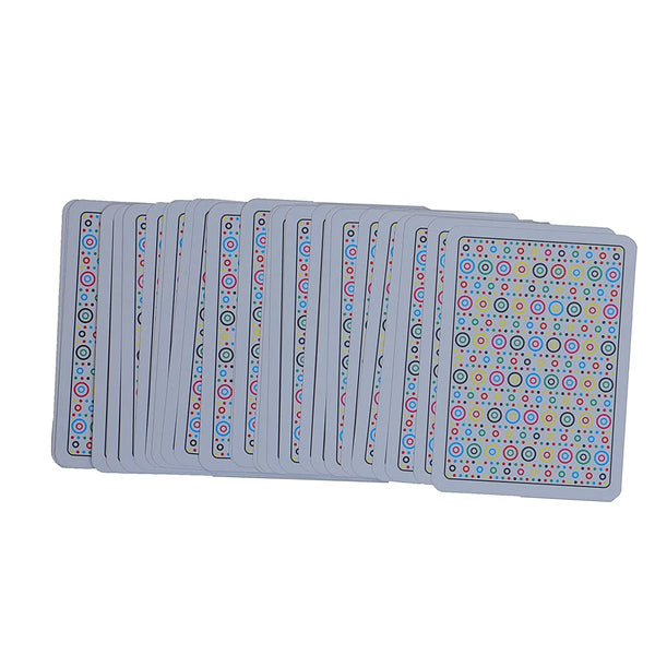 Modiano Plastic Poker Playing Cards (Circle Pattern) - Washable Teen Patti Poker Cards, White - Baazi Store
