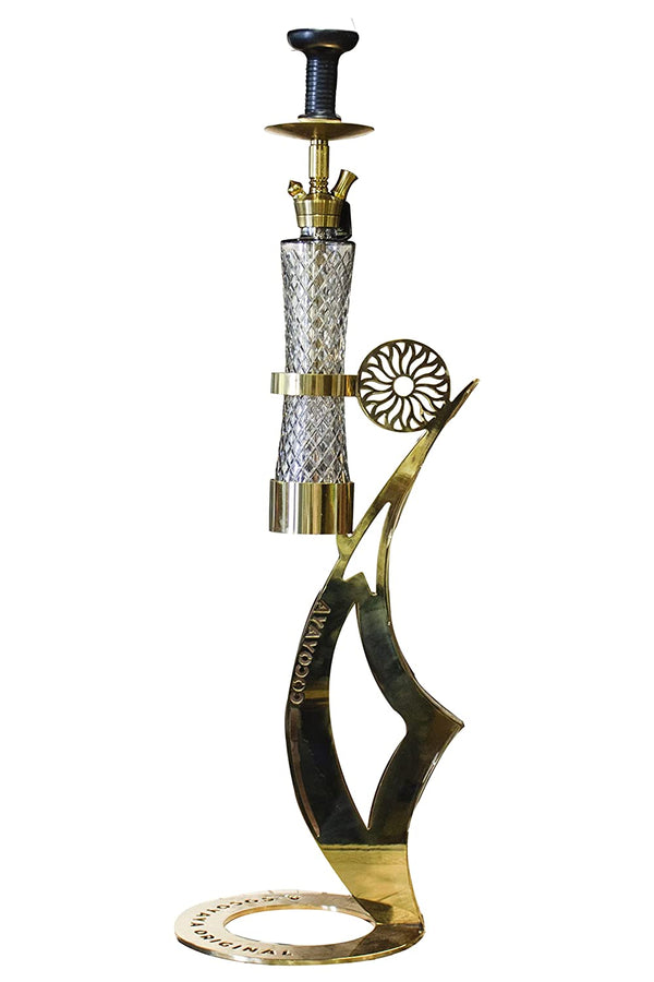 Cocoyaya Hookah Fly Series- Denver Fly Design, 43 Inches, Gold