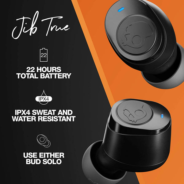 Skullcandy JIB Earbuds- True Wireless, Orange Black