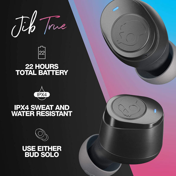 Skullcandy JIB Earbuds- True Wireless, Black