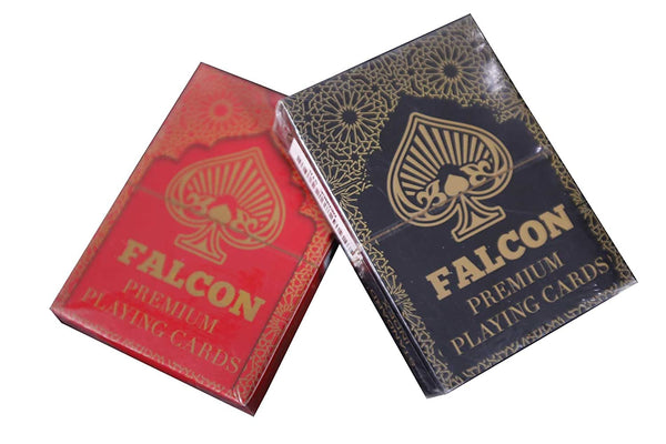 Falcon Premium Playing Cards- Black, Red, Green (1 Deck)