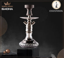  Cocoyaya Hookah Prince Series- Gacha, 14 Inches, Silver