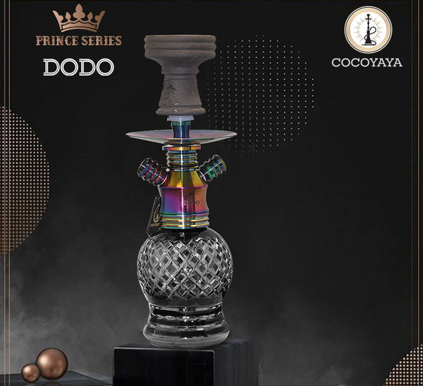 Cocoyaya Hookah Prince Series- Dodo Design, 14 Inches, Rainbow