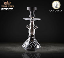  Cocoyaya Hookah Prince Series- Rocco Design, 14 Inches, Silver