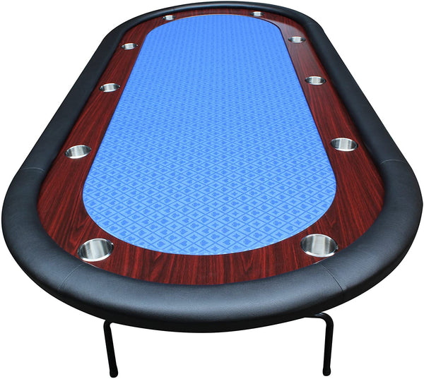 Racer Series Poker Table- Oval Shape, Racetrack, Foldable