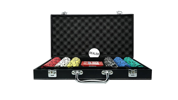 Gold Rush Poker Chips Set- Clay, 40mm, 300 Pieces