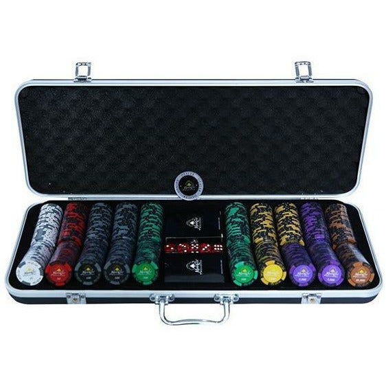 Monte Carlo Millions Clay Poker Chipset 500 Pieces - Baazi Store