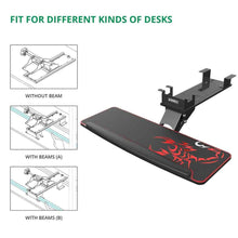  Eureka Ergonomic® Height & Angle Adjustable Under Desk Keyboard & Mouse Tray, Black - Baazi Store