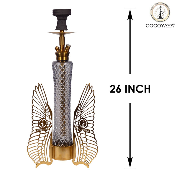 Cocoyaya Hookah Fly Series- Sparrow Design, 26 Inches, Gold