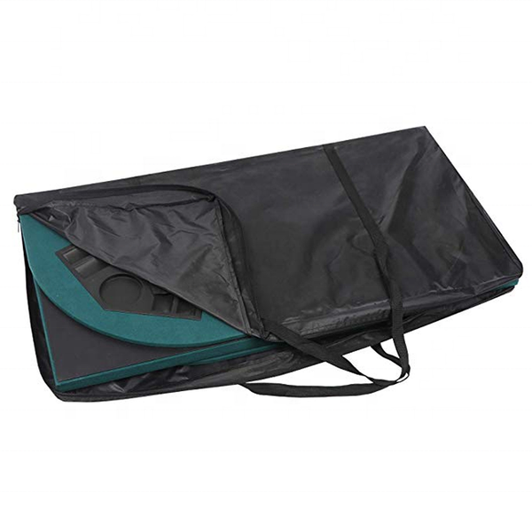Foldable Poker Table Top- Carrying Case Green Colour