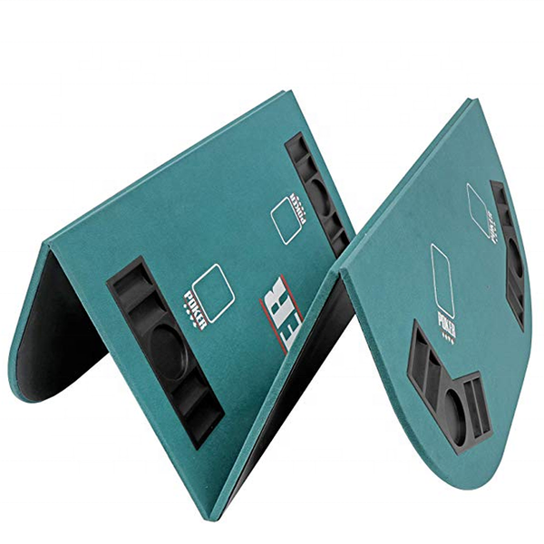 Foldable Poker Table Top- Carrying Case Green Colour