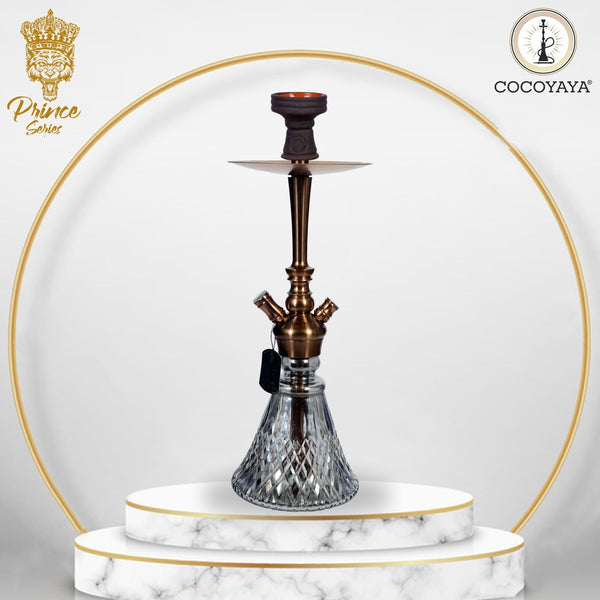 Cocoyaya Hookah Prince Series- Izzy Design, 16 Inches, Rose Gold
