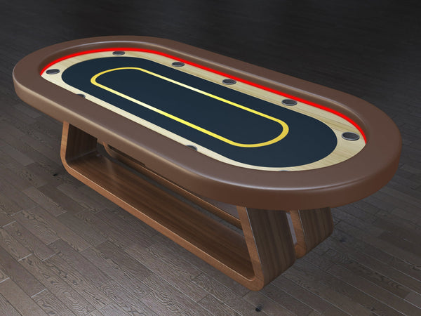 Napoli Series Poker Table- Oval Shape, RGB Lights
