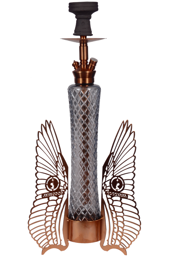 Cocoyaya Hookah Fly Series- Sparrow Design, 26 Inches, Rose Gold