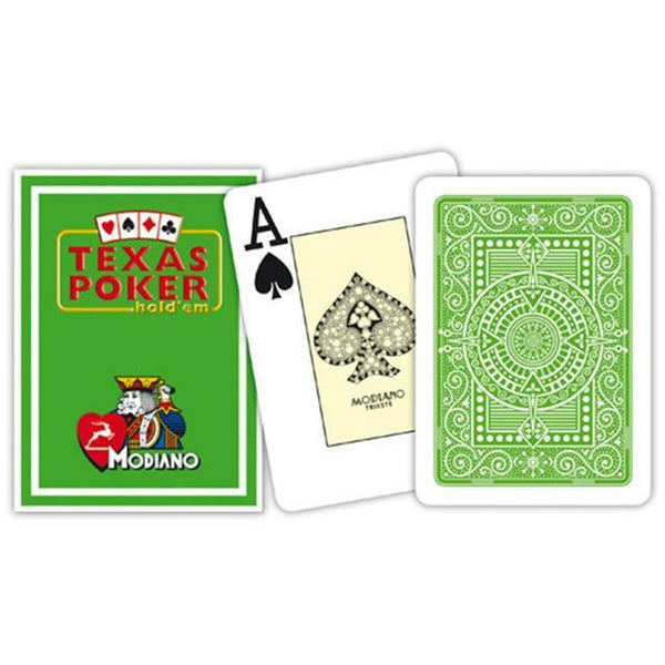 Modiano Texas Poker BROWN | PURPLE | SEA GREEN | LIGHT GREEN | LIGHT BLUE | RED | BLUE - casino-kart