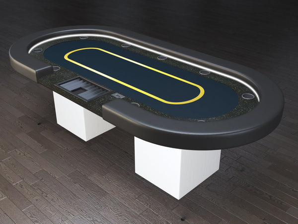 Sober Series Poker Table- Oval Shape, RGB Lights