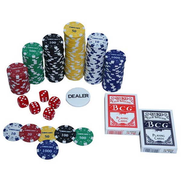 Casino Kart Premium Poker Chipset -300 pcs with denomination - Baazi Store