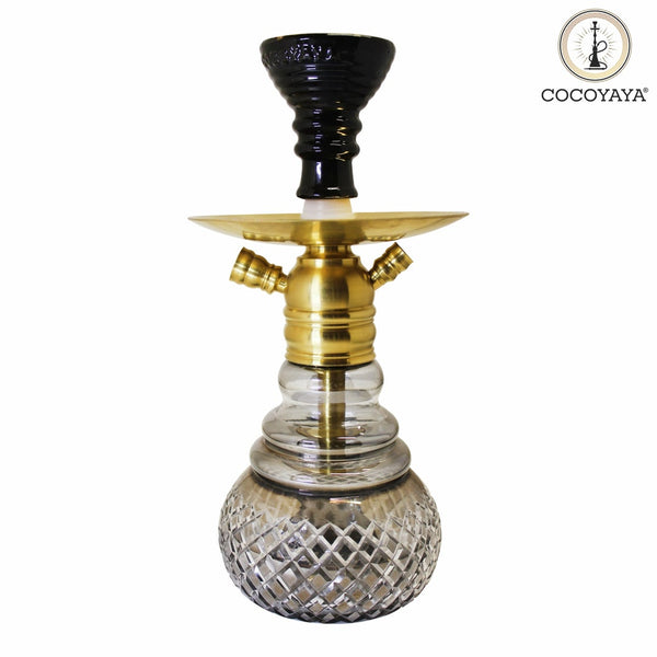 Cocoyaya Hookah X Series- X5 Design, 12 Inches, Gold