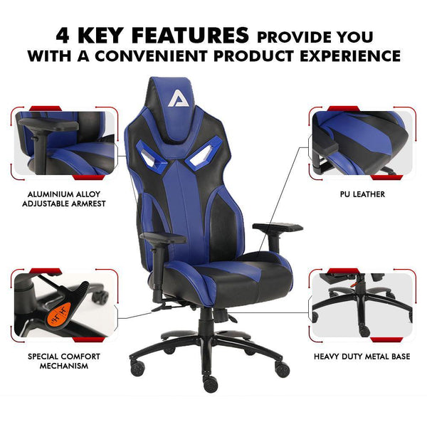 Astrix Gaming Chair - Monza Series- Blue Colour - Baazi Store