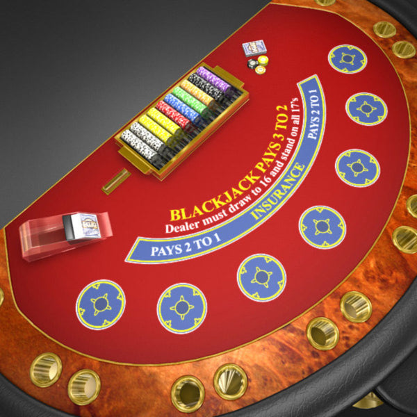 Redhood Lad Blackjack Table- Casino Quality, Wooden