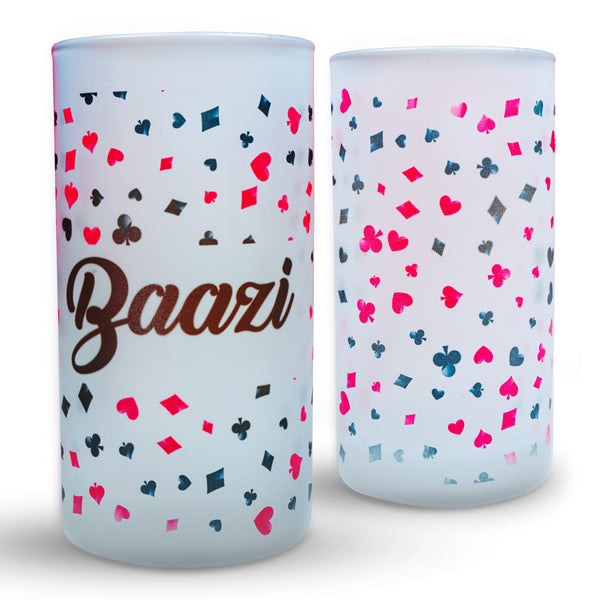Frosted Beer Mug – Poker Pattern - Baazi Store