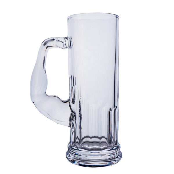 PIGNUS Beer Glass Mug Transparent - 600 ml, 2 Piece - Baazi Store